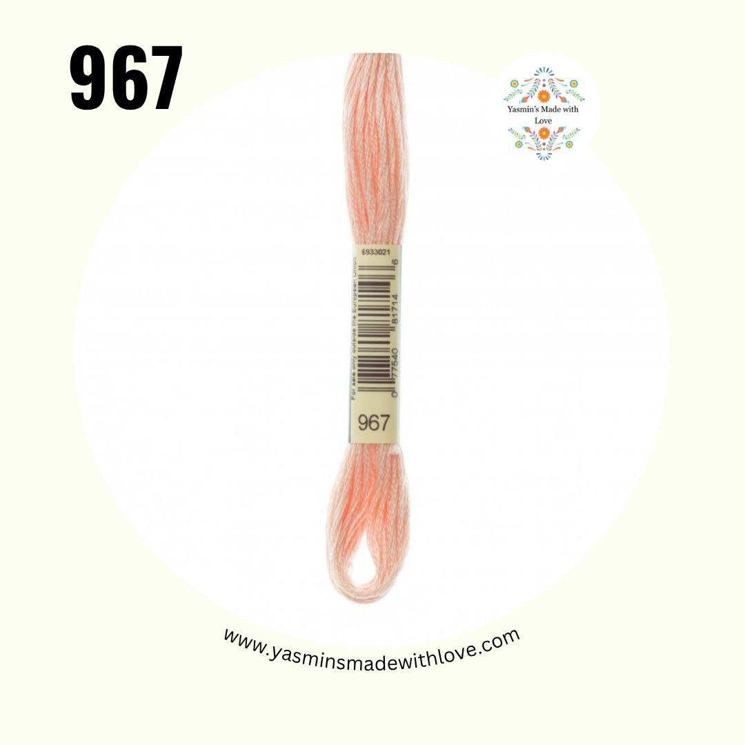 967 Peach Light – DMC Mouliné Standard Cotton