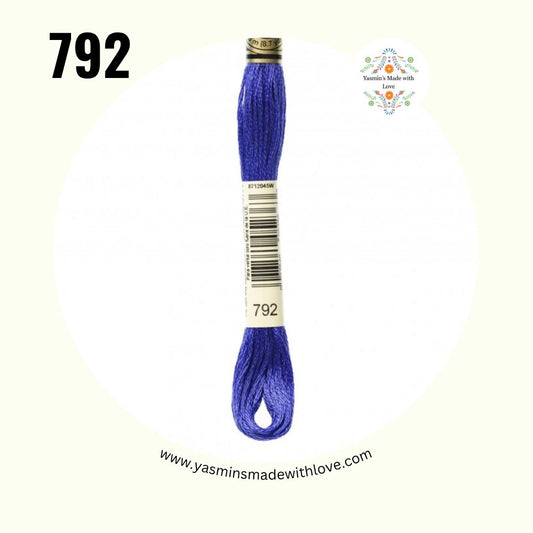 792 Cornflower Blue Dark – DMC Mouliné Standard Cotton