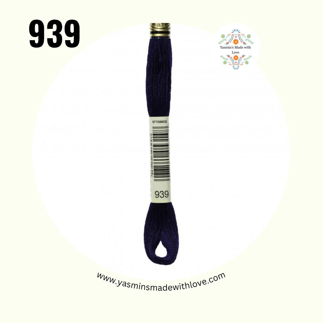 939 Blue Very Dark – DMC Mouliné Standard Cotton
