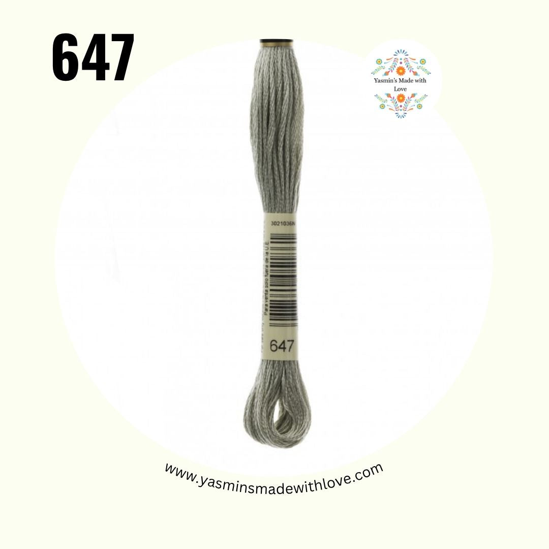 DMC 646 Beaver Gray – Dark Mouliné Standard Cotton Embroidery Floss
