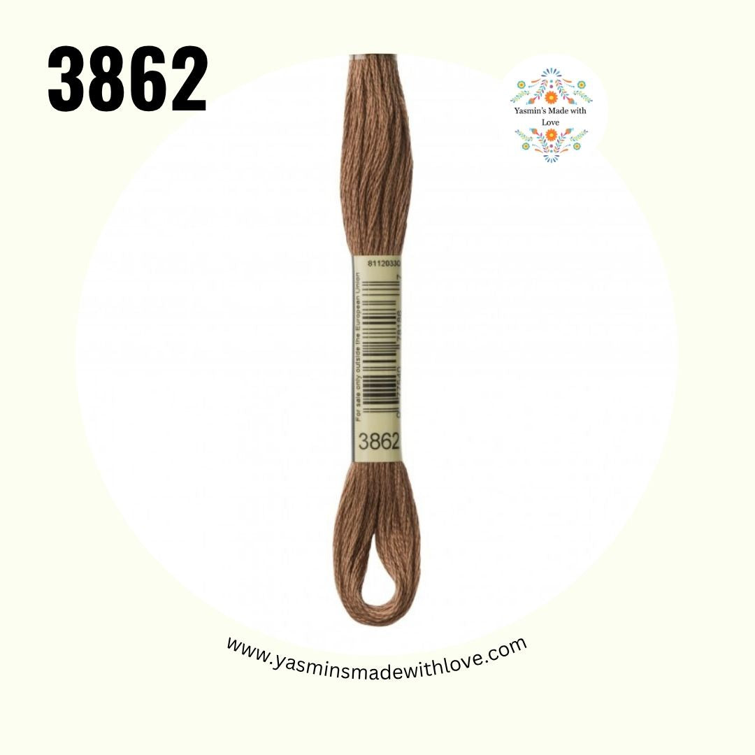 3862 Mocha Beige Dark – DMC Mouliné Standard Cotton