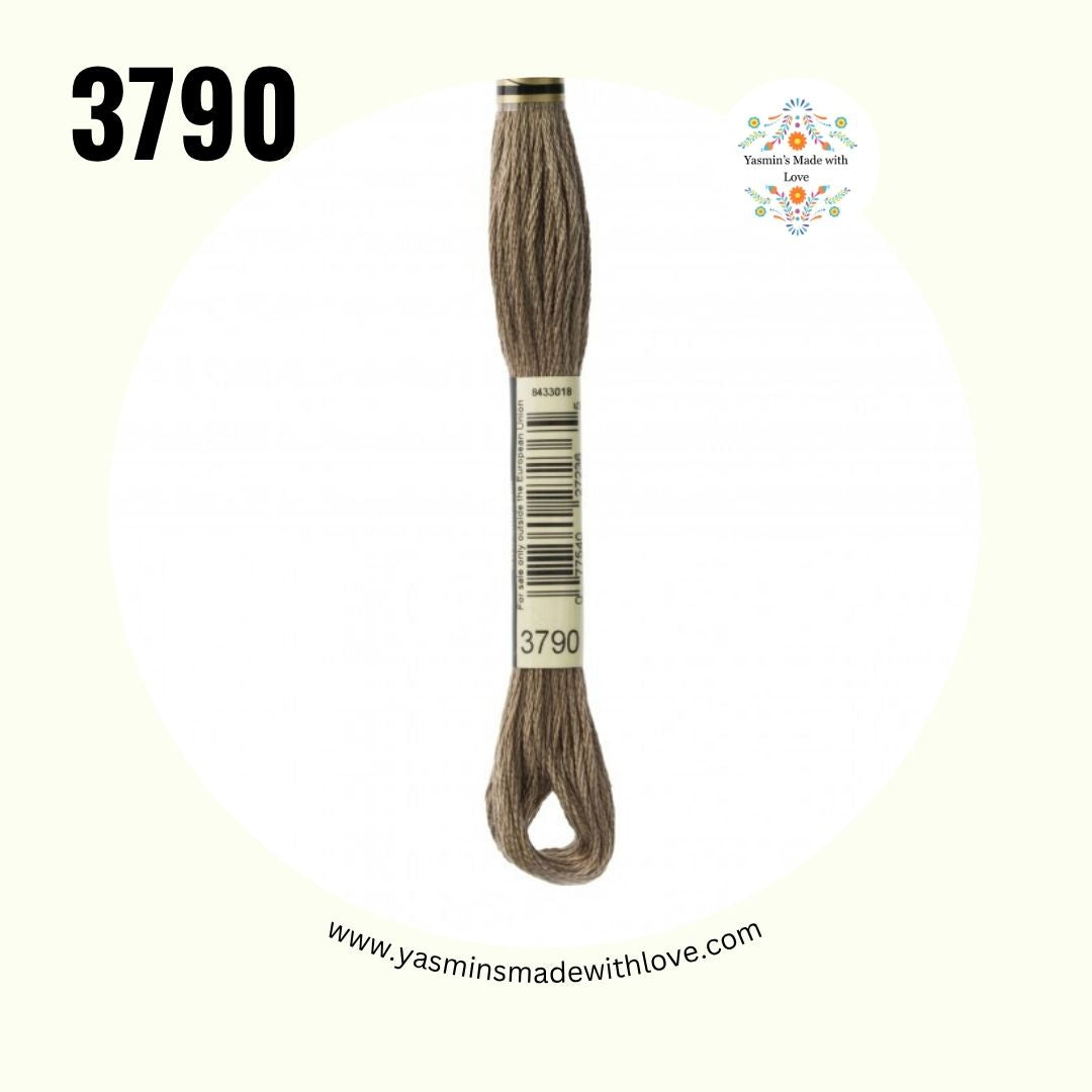 3790 Beige Gray Ultra Dark – DMC Mouliné Standard Cotton