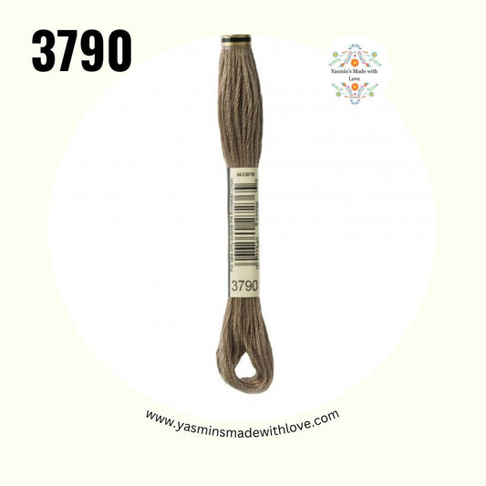3790 Beige Gray Ultra Dark – DMC Mouliné Standard Cotton