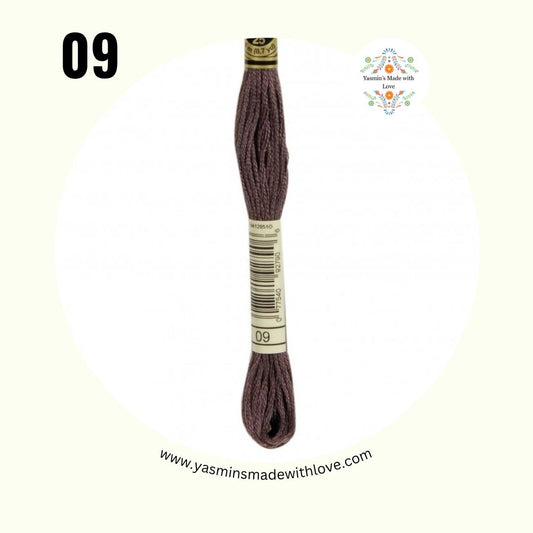 DMC 09 Cocoa Very Dark – DMC Mouliné Standard Cotton