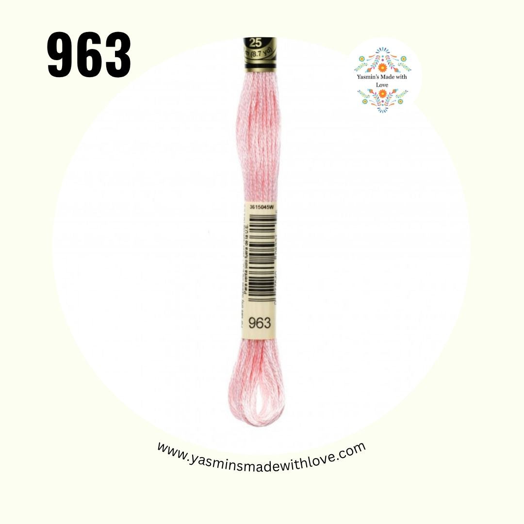 963 Dusty Rose Ultra Very Light – DMC Mouliné Standard Cotton