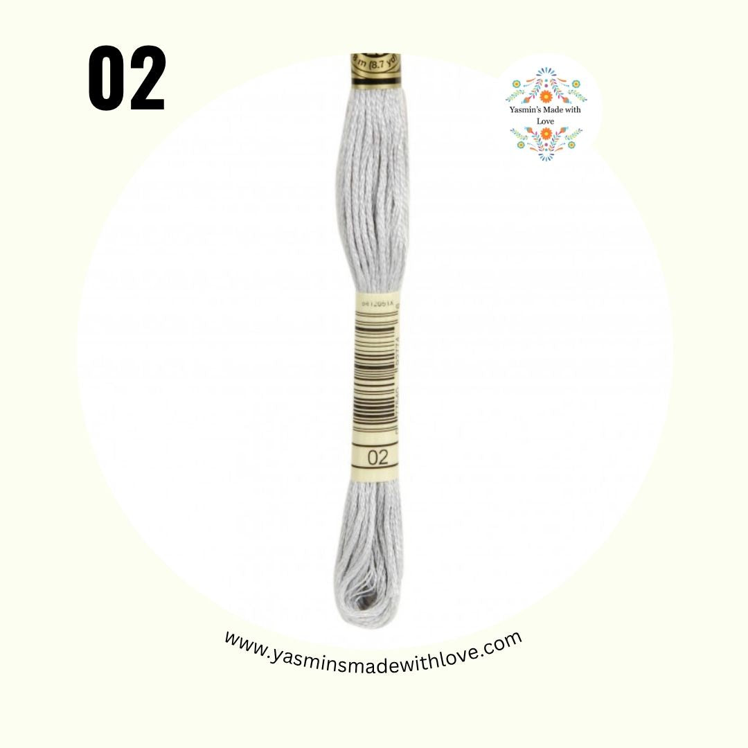 DMC 02 Tin – DMC Mouliné Standard Cotton