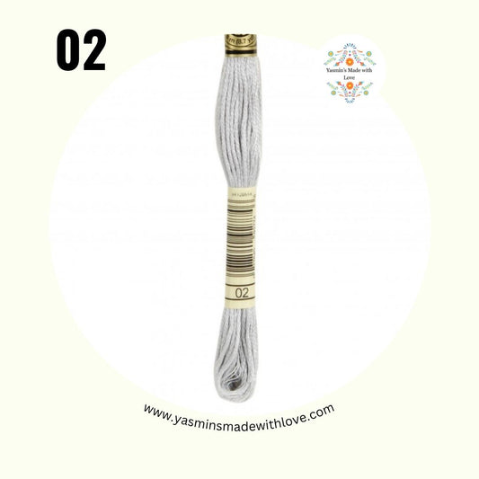 DMC 02 Tin – DMC Mouliné Standard Cotton