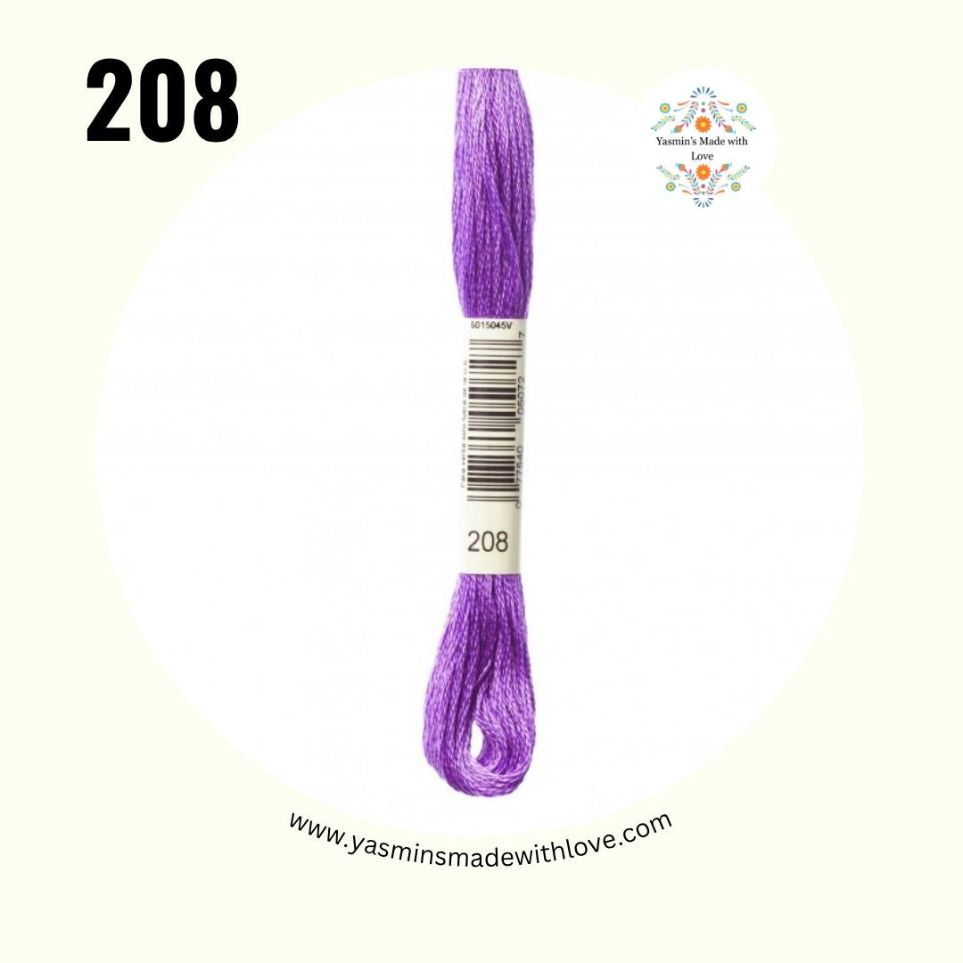 DMC 208 Lavender Very Dark – DMC Mouliné Standard Cotton