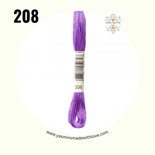 DMC 208 Lavender Very Dark – DMC Mouliné Standard Cotton