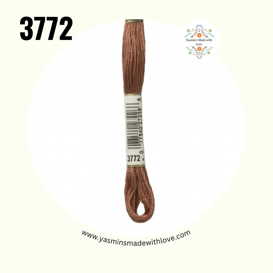 3772 Desert Sand Very Dark – DMC Mouliné Standard Cotton