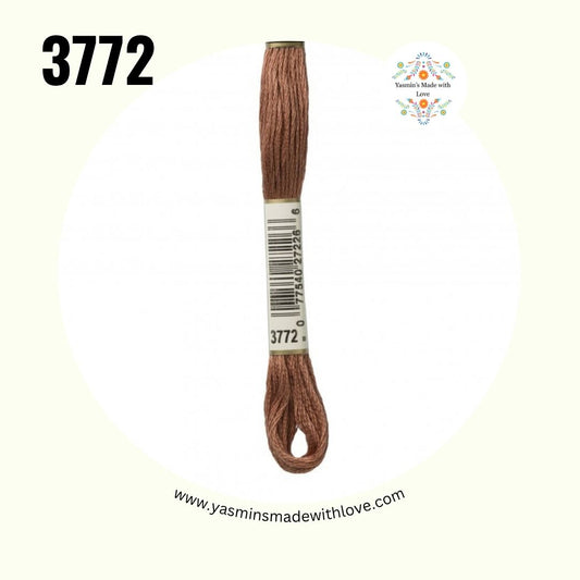 3772 Desert Sand Very Dark – DMC Mouliné Standard Cotton