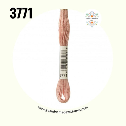 3771 Peach Dark – DMC Mouliné Standard Cotton