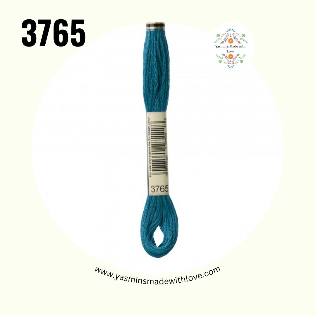 3765 Peacock Blue Very Dark – DMC Mouliné Standard Cotton