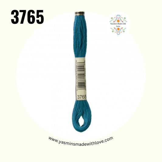 3765 Peacock Blue Very Dark – DMC Mouliné Standard Cotton