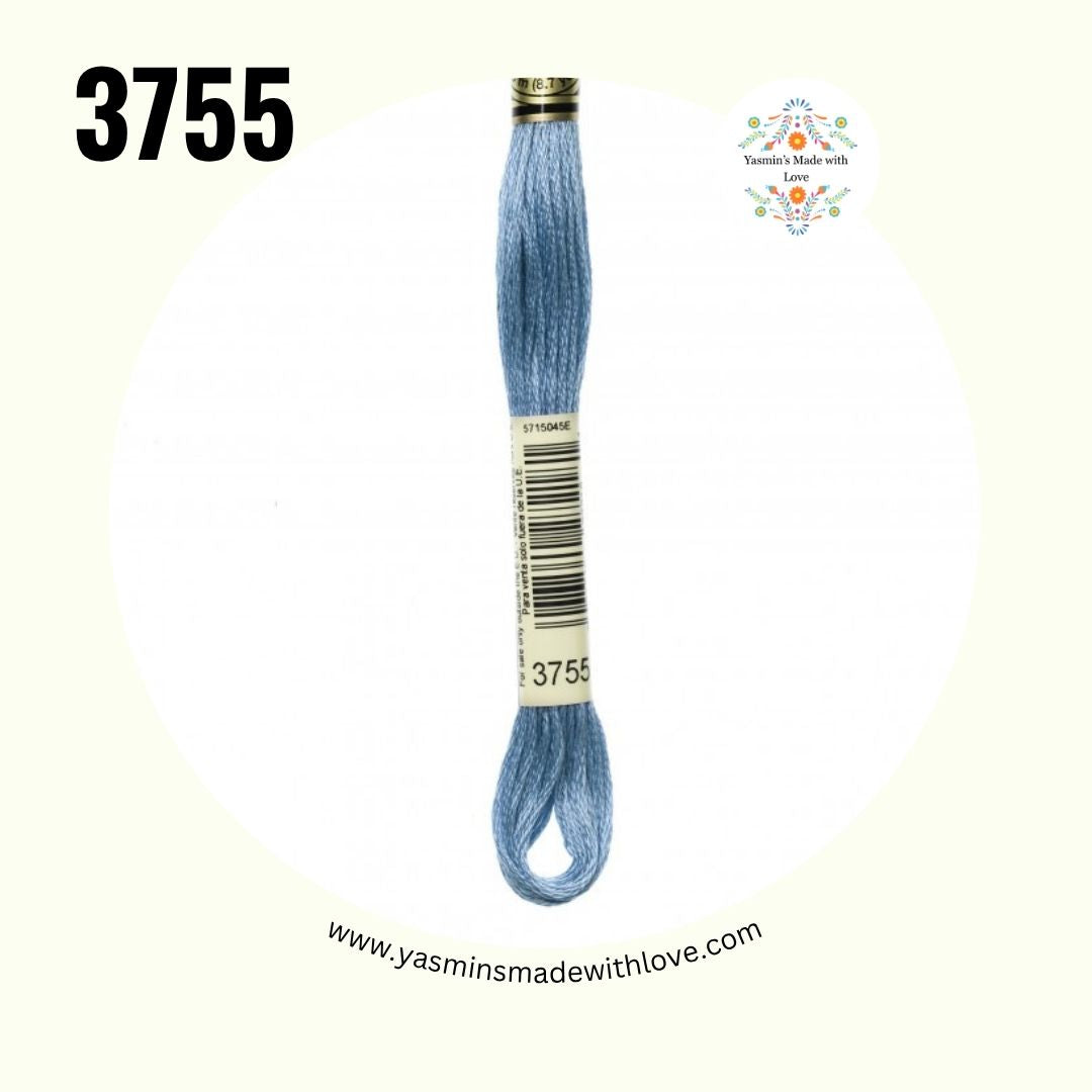 3755 Baby Blue – DMC Mouliné Standard Cotton