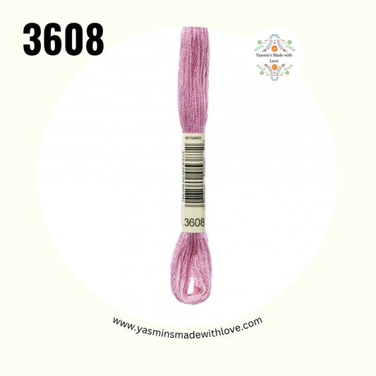 3608 Plum Very Light – DMC Mouliné Standard Cotton