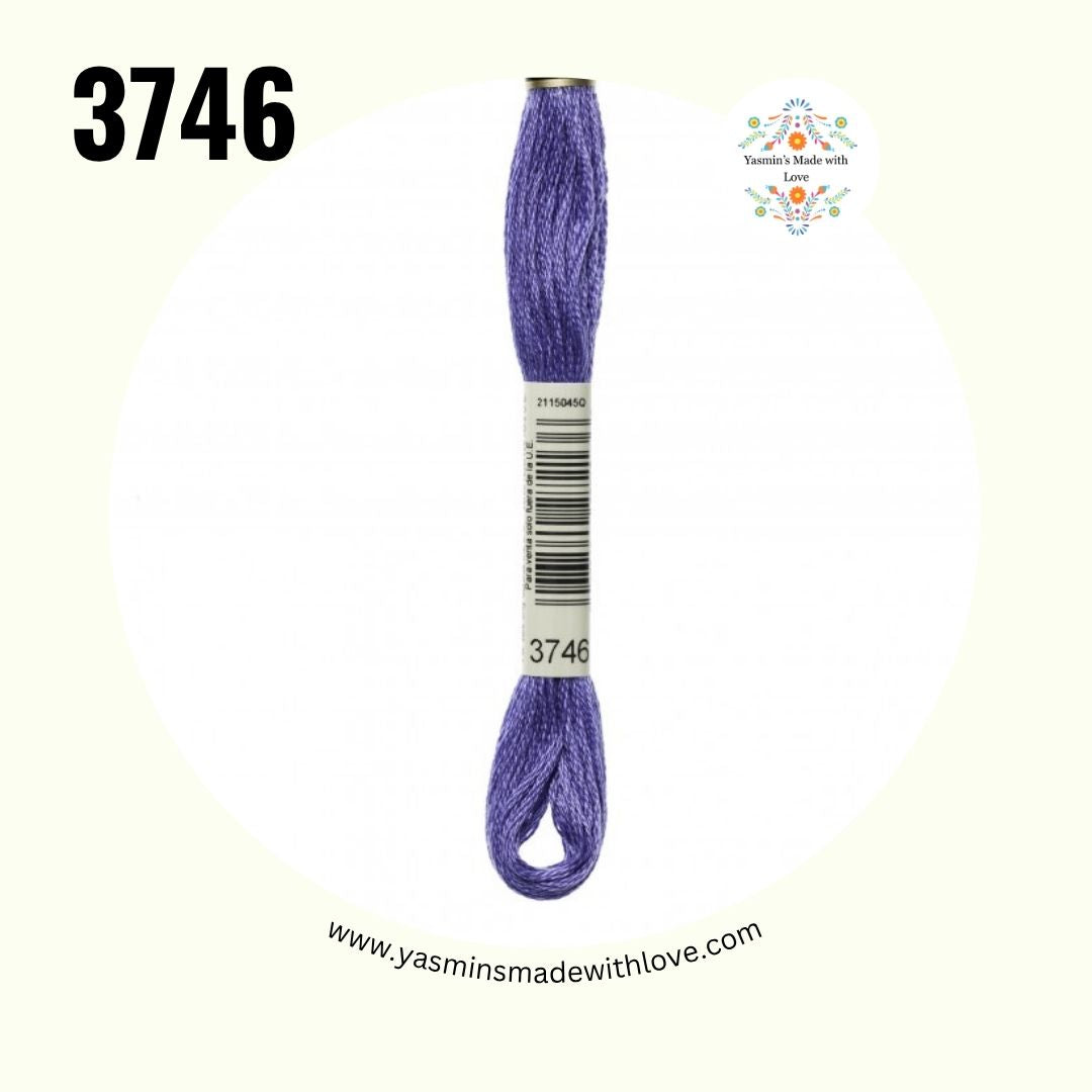 3746 Blue Violet Dark – DMC Mouliné Standard Cotton