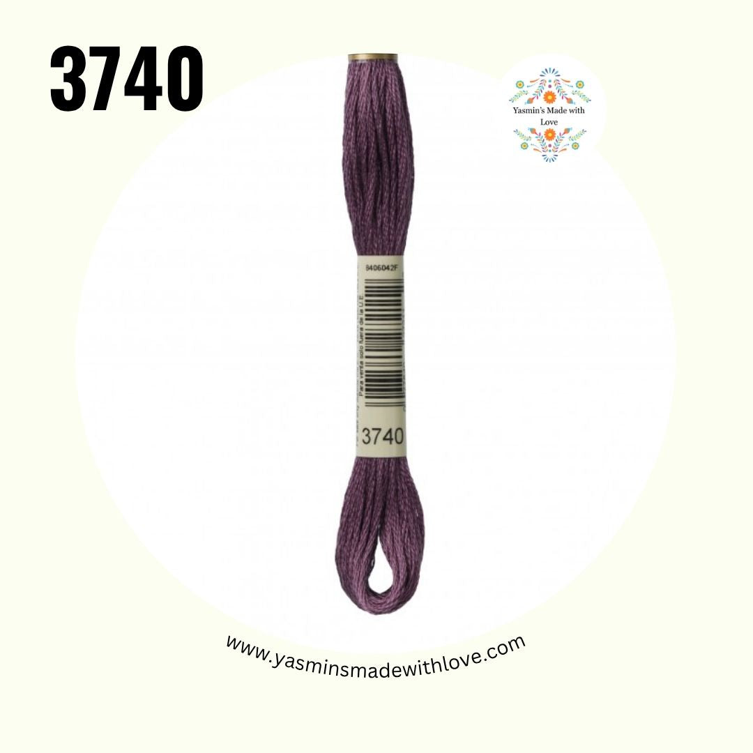 3740 Antique Violet Dark – DMC Mouliné Standard Cotton