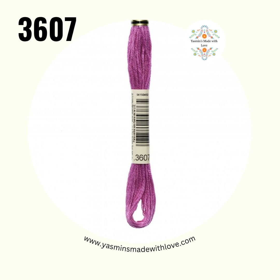 3607 Plum Light – DMC Mouliné Standard Cotton