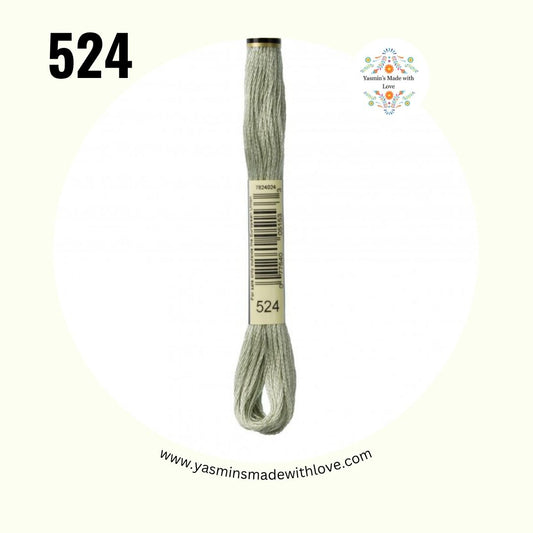 DMC 524 Fern Green Very Light – Mouliné Standard Cotton Embroidery Floss