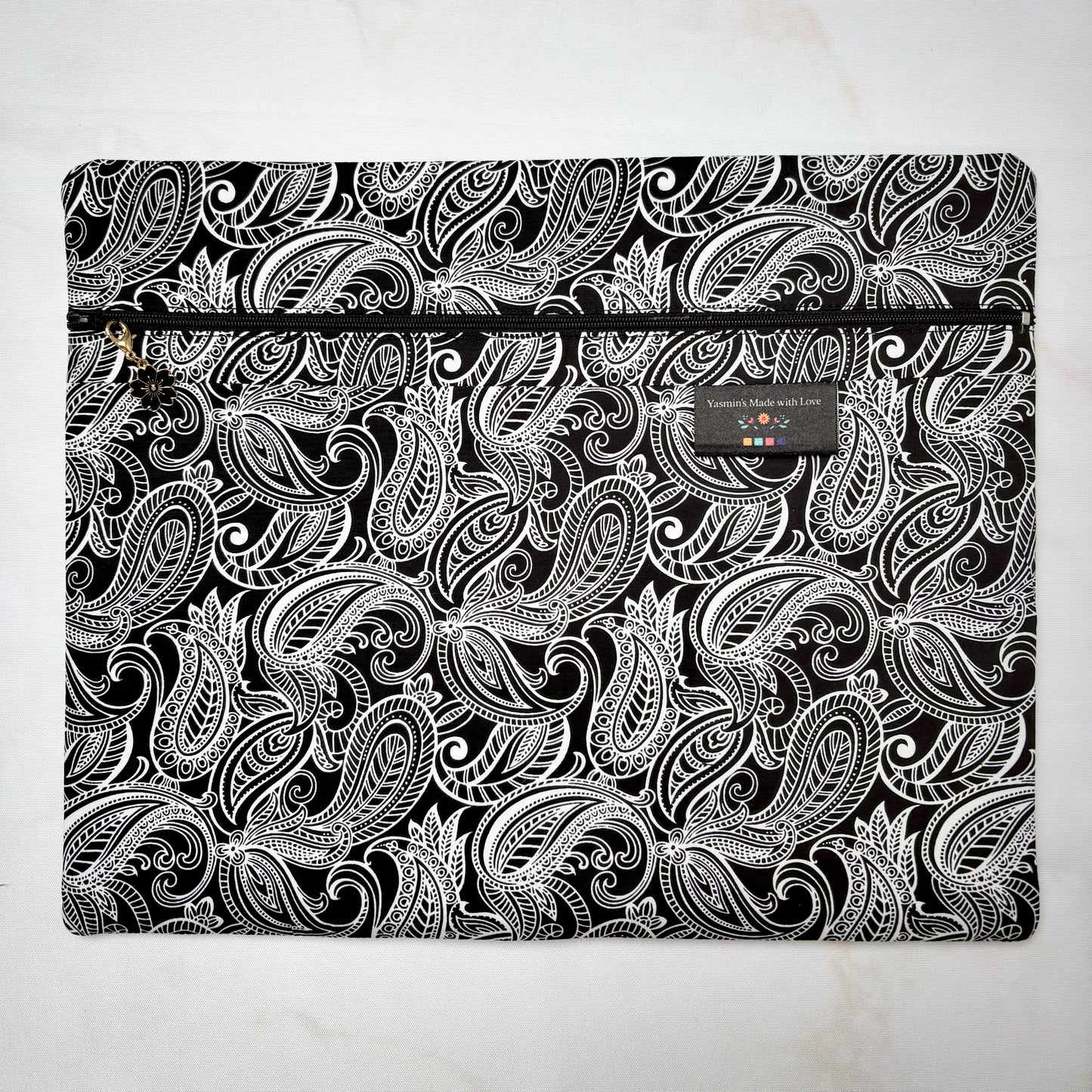 Night & Day Project Bag 11×14 quilting cotton craft organiser
