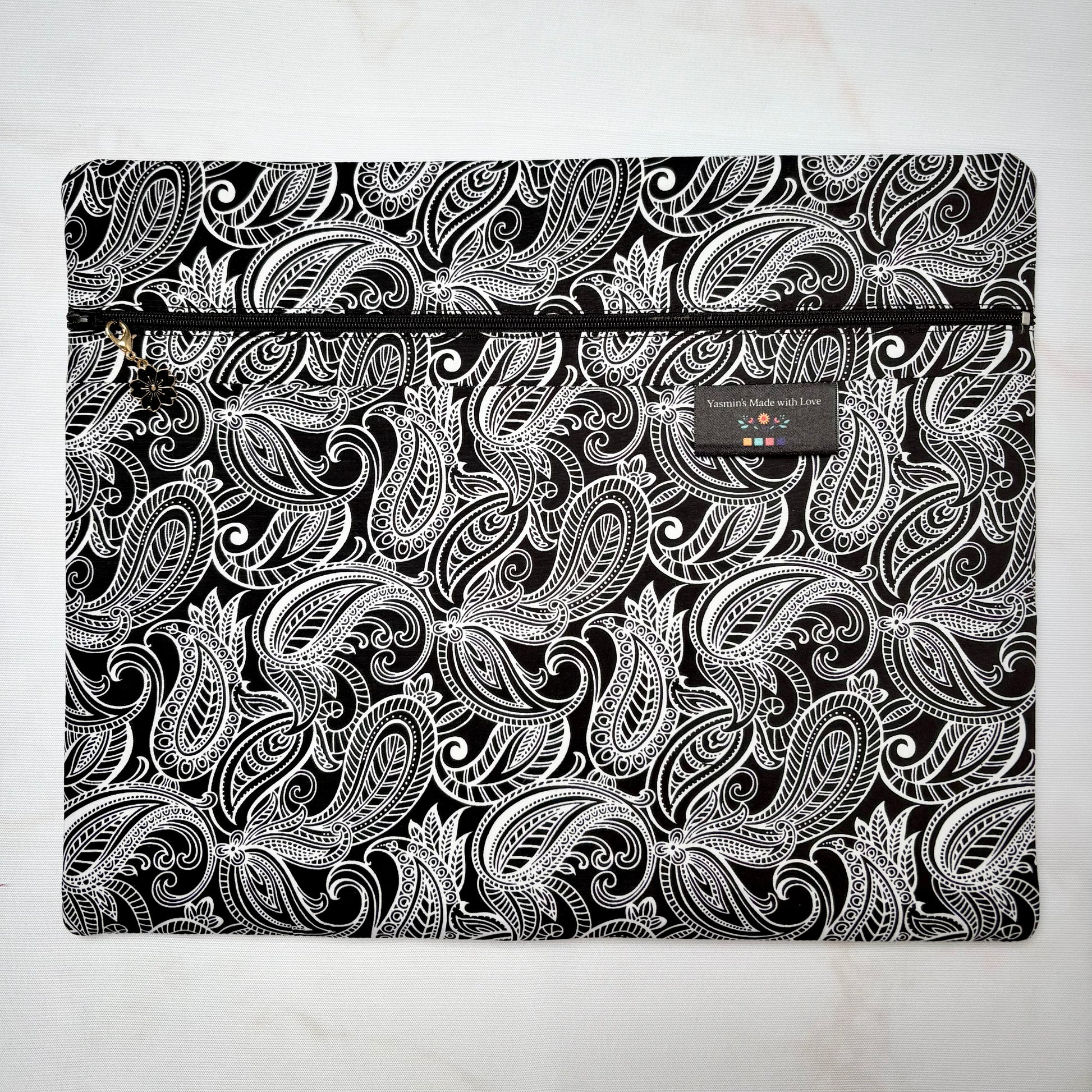 Night & Day Project Bag 11×14 quilting cotton craft organiser