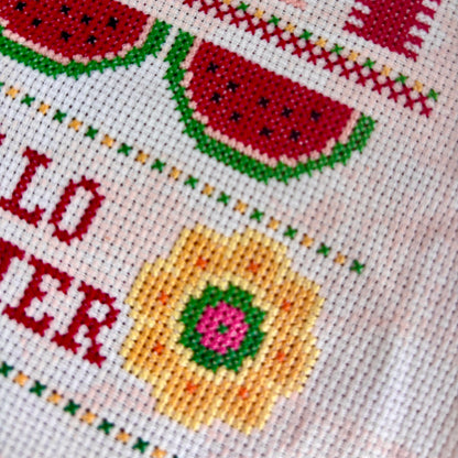 Hello Summer Band Sampler Cross-stitch Chart