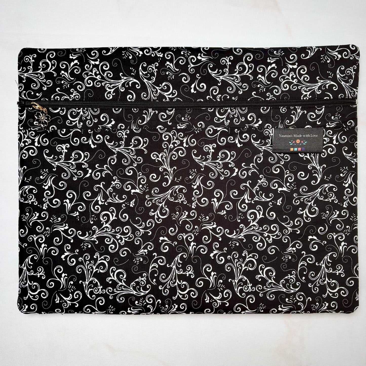 Night & Day Project Bag 11×14 quilting cotton craft organiser