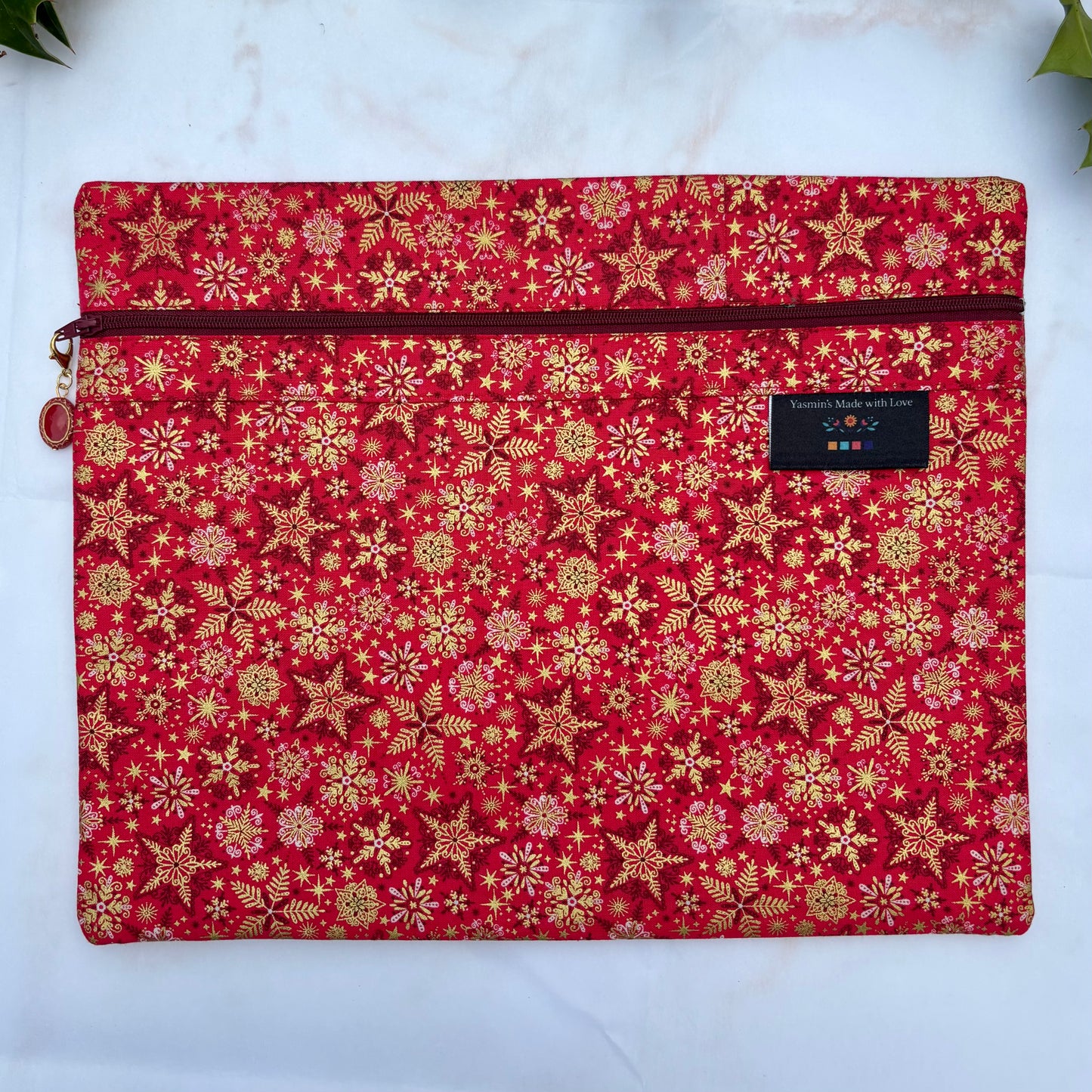 Christmas Project Bag for Cross-stitch & Embroidery