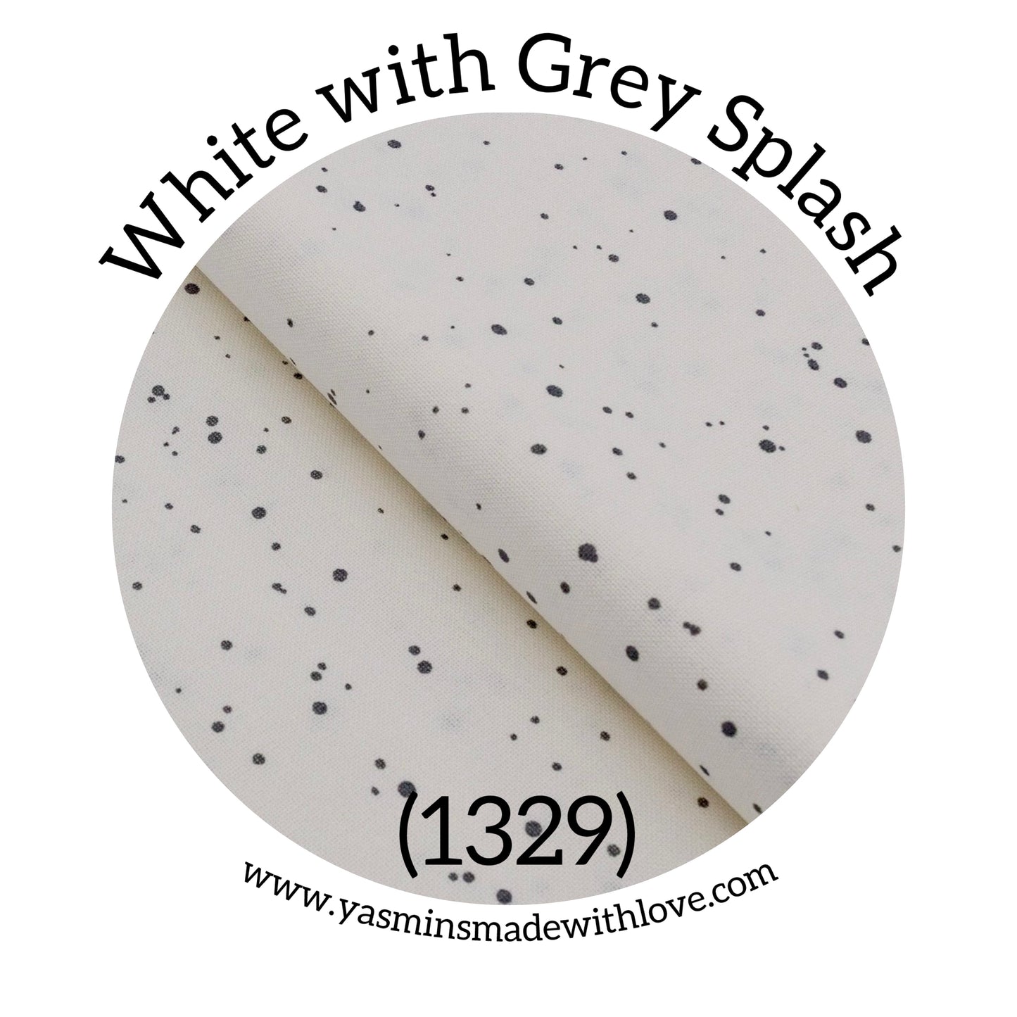 Zweigart 32ct Murano Evenweave – White with Grey Splash (1329)