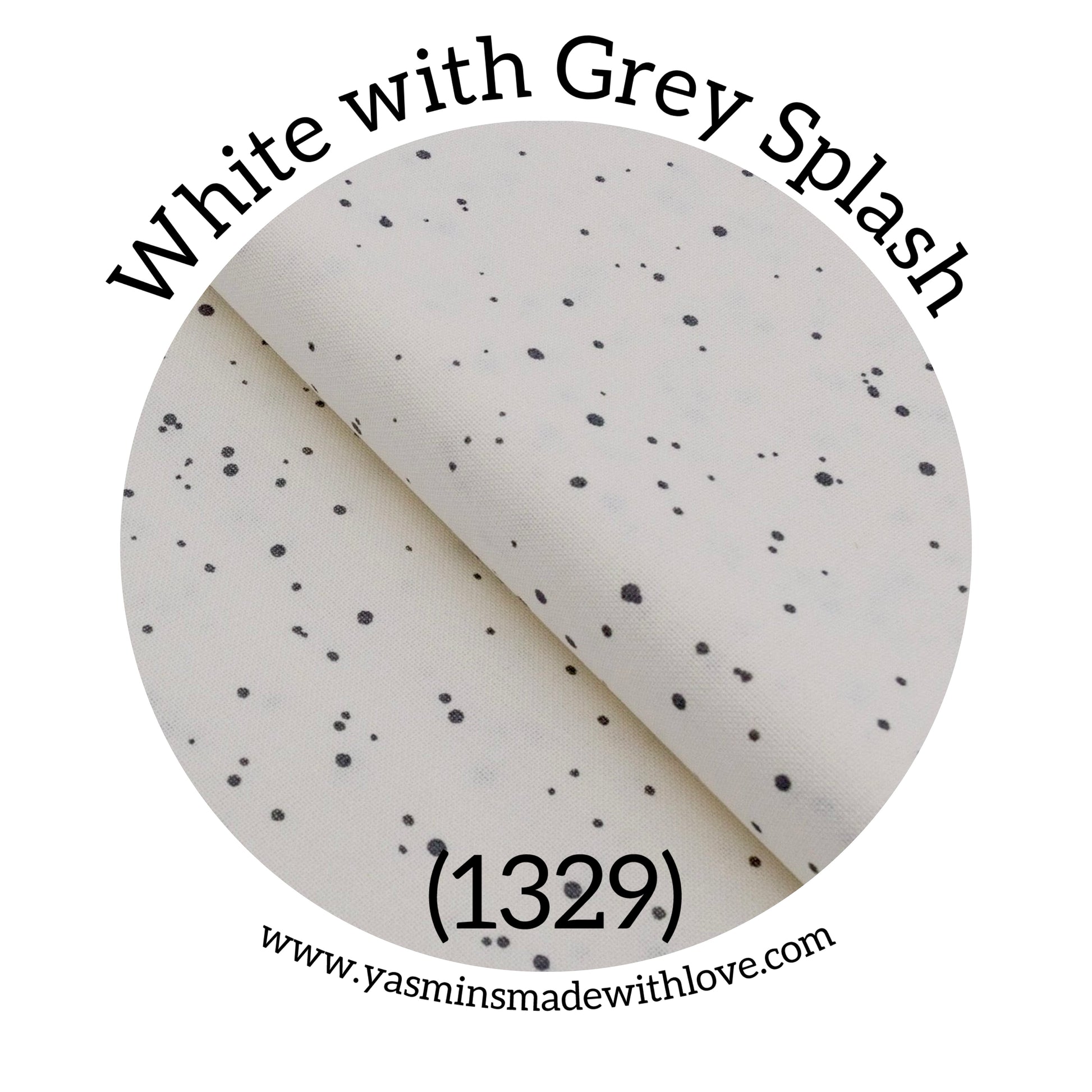 Zweigart 32ct Murano Evenweave – White with Grey Splash (1329)