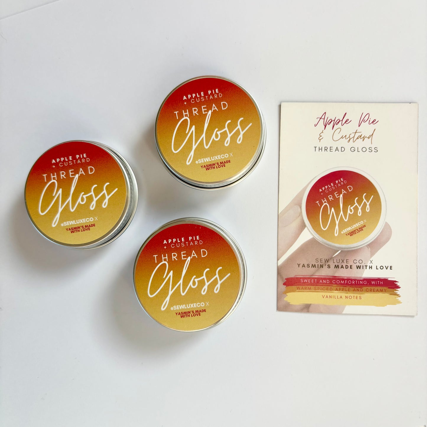 Apple Pie and Custard Scented Thread Gloss