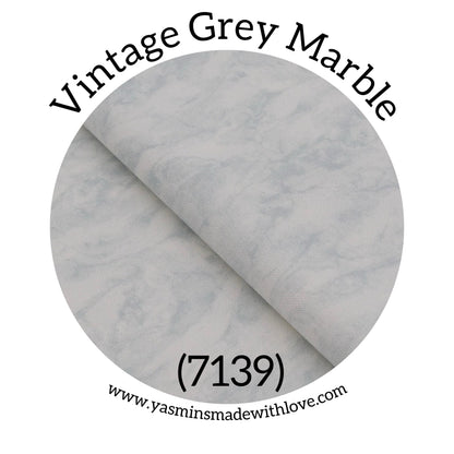 Zweigart 32ct Murano Evenweave – Vintage Grey Marble (7139)