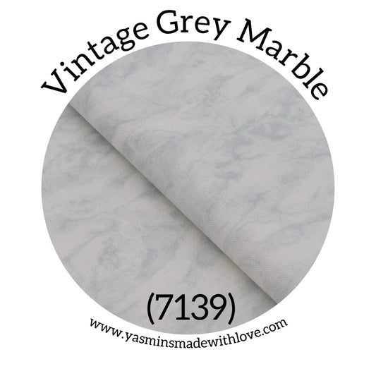 Zweigart 32ct Murano Evenweave – Vintage Grey Marble (7139)