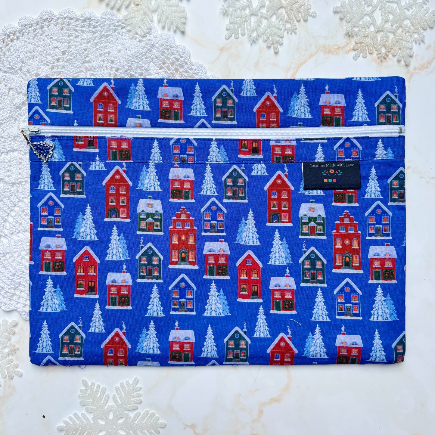 Christmas Project Bag - Size: 11’x14’ (27.9cm x 35.6cm)
