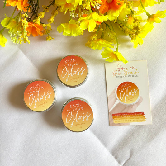 Tropical cocktail-scented thread gloss for embroidery