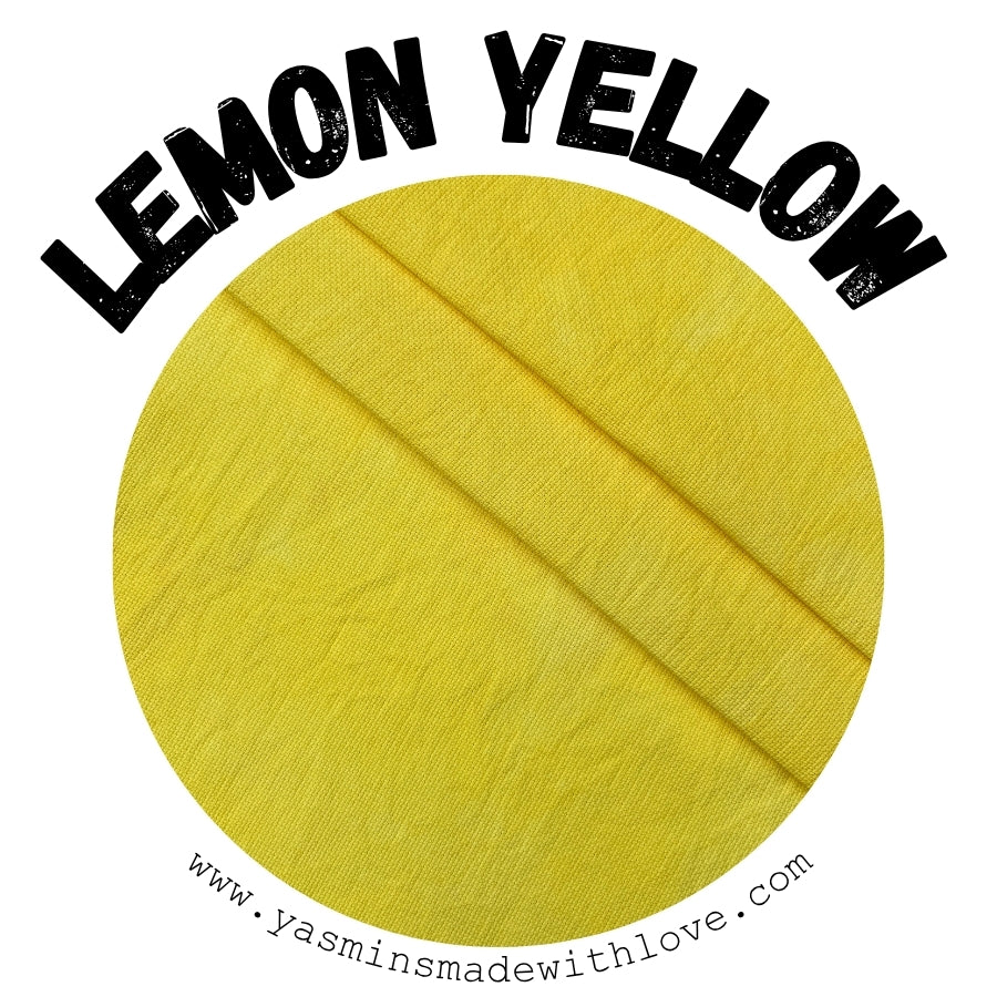 Lemon Yellow Hand-Dyed Fabric