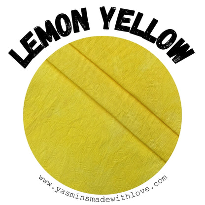 Lemon Yellow Hand-Dyed Fabric