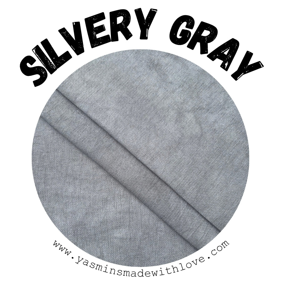 Silvery Gray Hand-Dyed Fabric