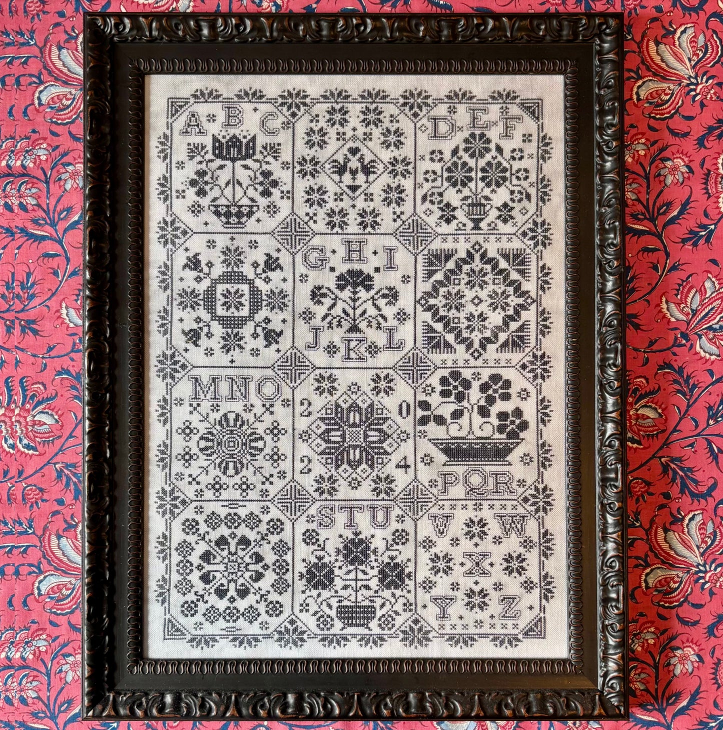 Alphabet Medley Cross-stitch chart