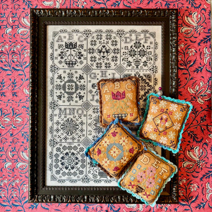 Alphabet Medley Cross-stitch chart