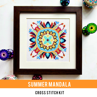Summer Mandala Cross-stitch Kit