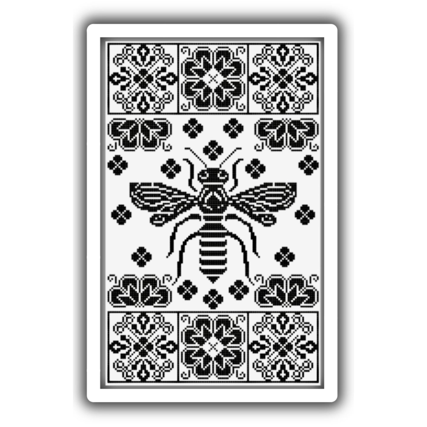 Nature's Geometry - Wasp Cross-stitch Pattern