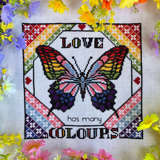 Love Has Many Colours Cross-stitch Chart