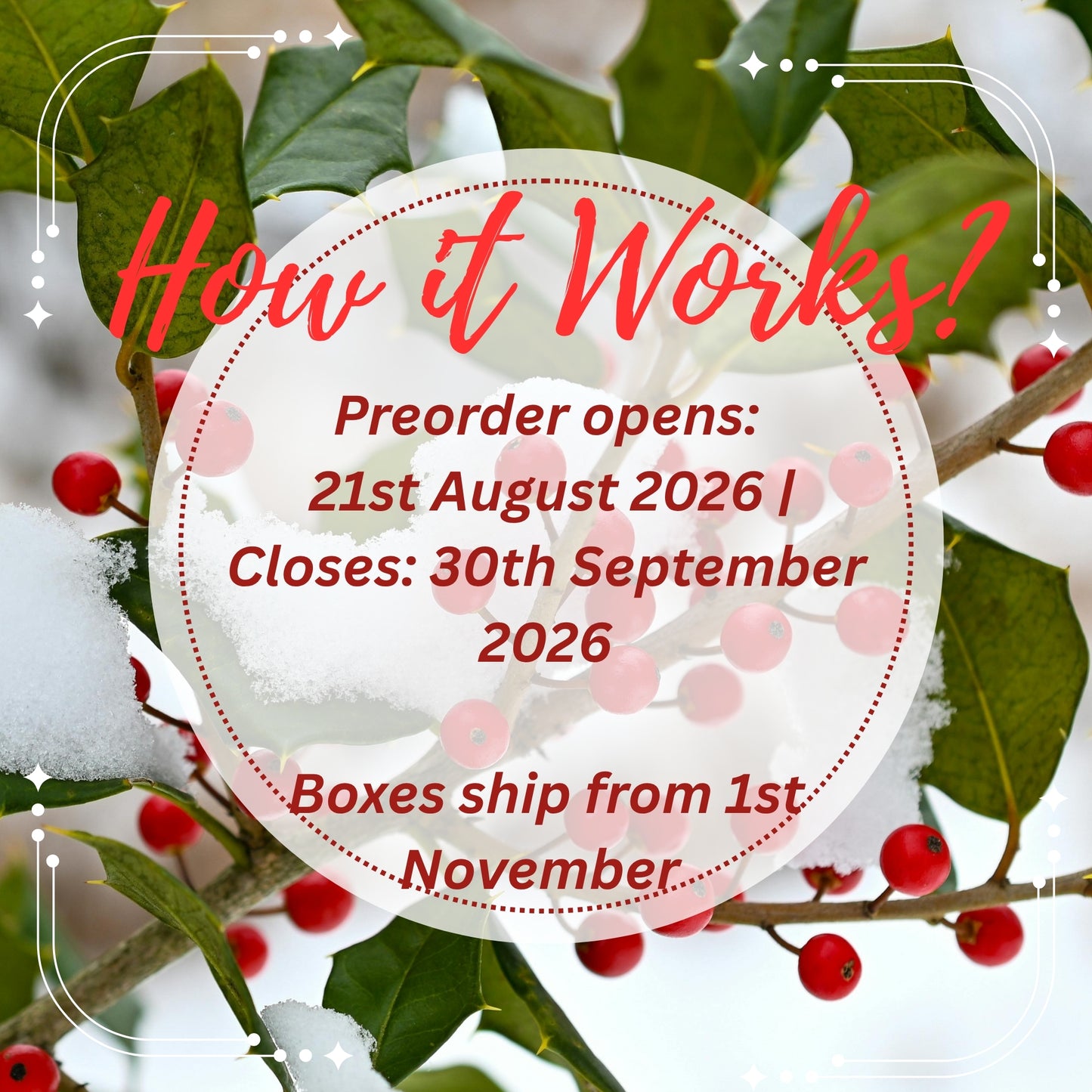 PREORDER Christmas Stitch Box | Quarterly Cross Stitch Subscription Box