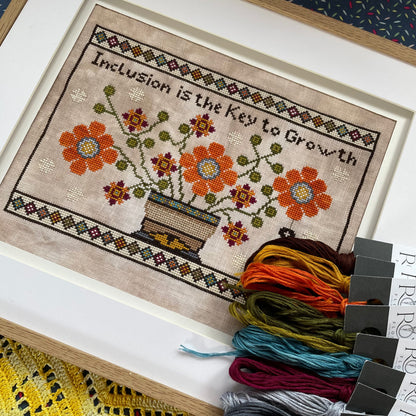 The Key to Growth Cross stitch Pattern
