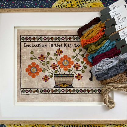 The Key to Growth Cross stitch Pattern