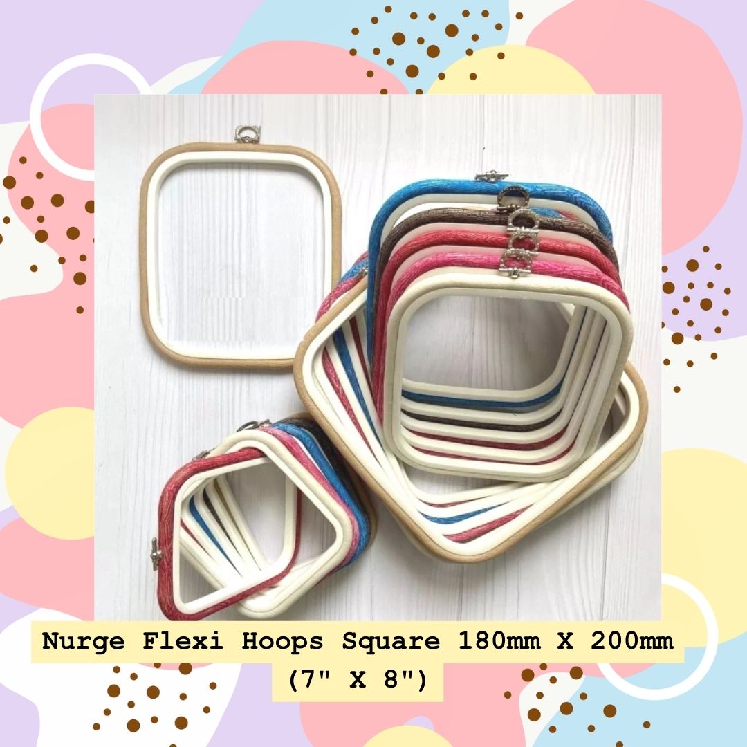 Nurge Flexi Hoops Square No. 2 - 180 x 200mm (7" x 8")