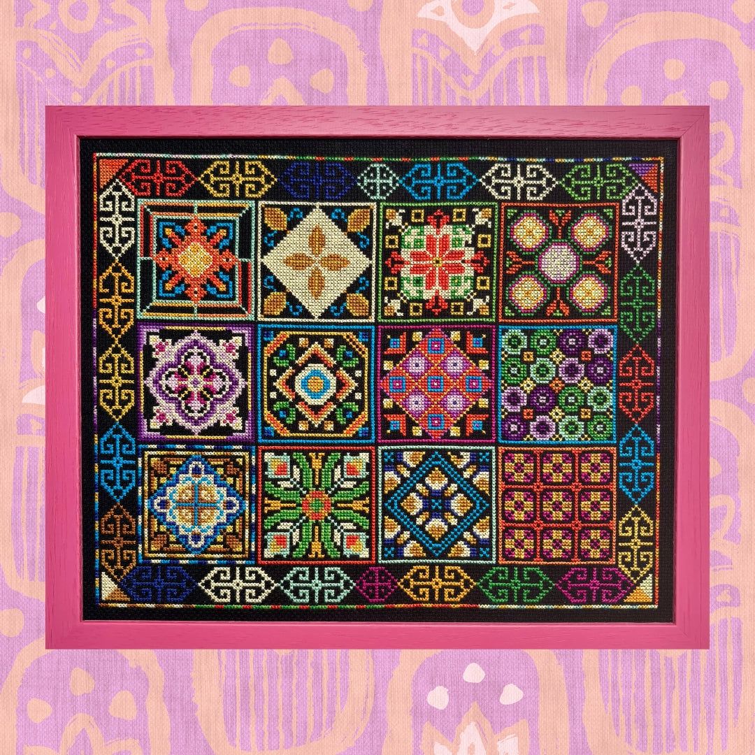 Moroccan Patchwork Cross-stitch Pattern