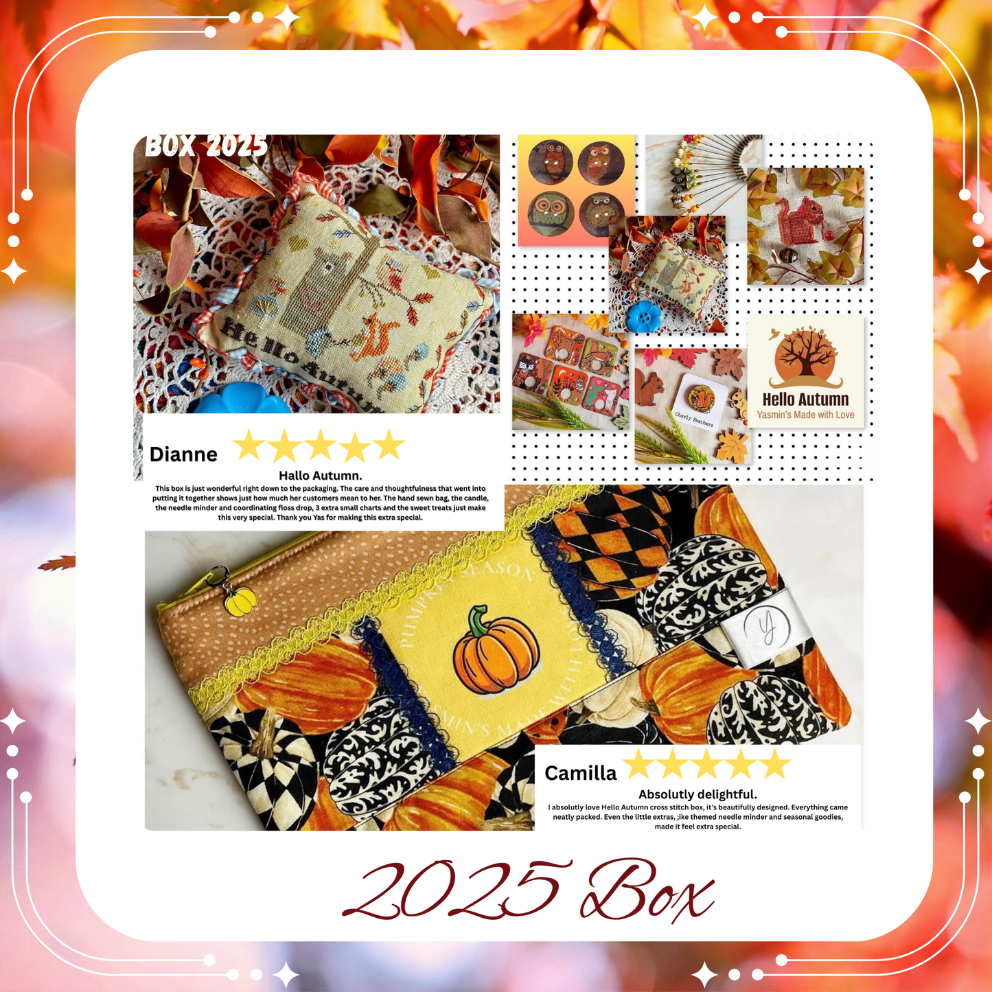 PREORDER Autumn Mystery Box | Quarterly Cross Stitch Subscription Box